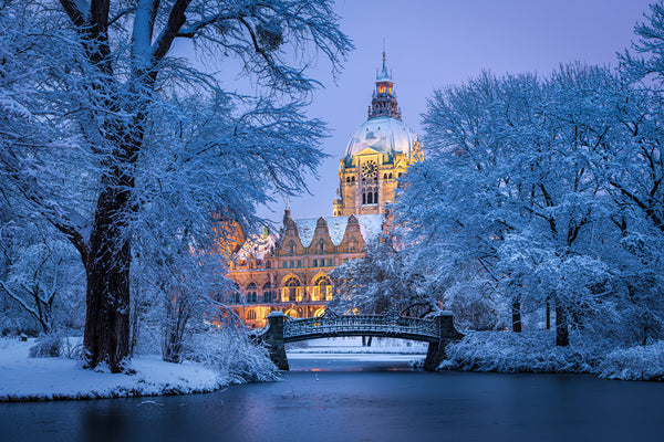 Hannover Neues Rathaus Winter 2
