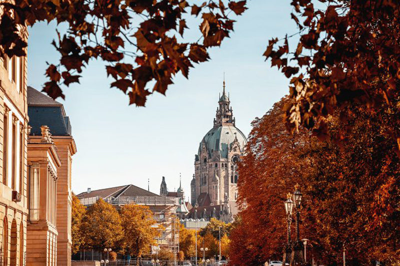 Hannover Neues Rathaus im Herbst